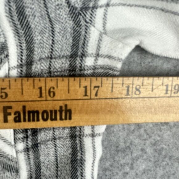 Rails Flannel Shirt Womens Small Black White Plaid Button Front Pocket Soft LS* - Picture 9 of 14